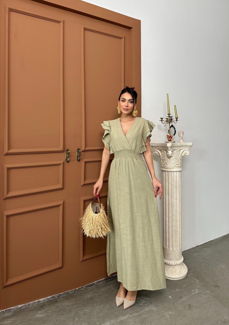 Beli Gipeli Haki Elbise