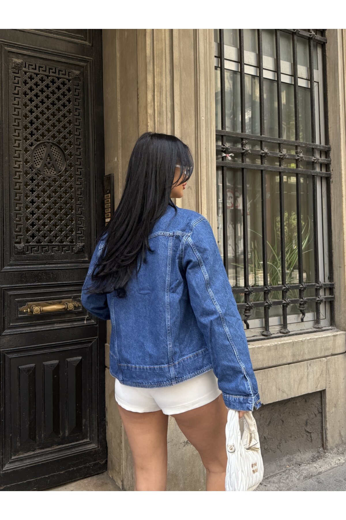 Çift Cep Detay Kot Ceket