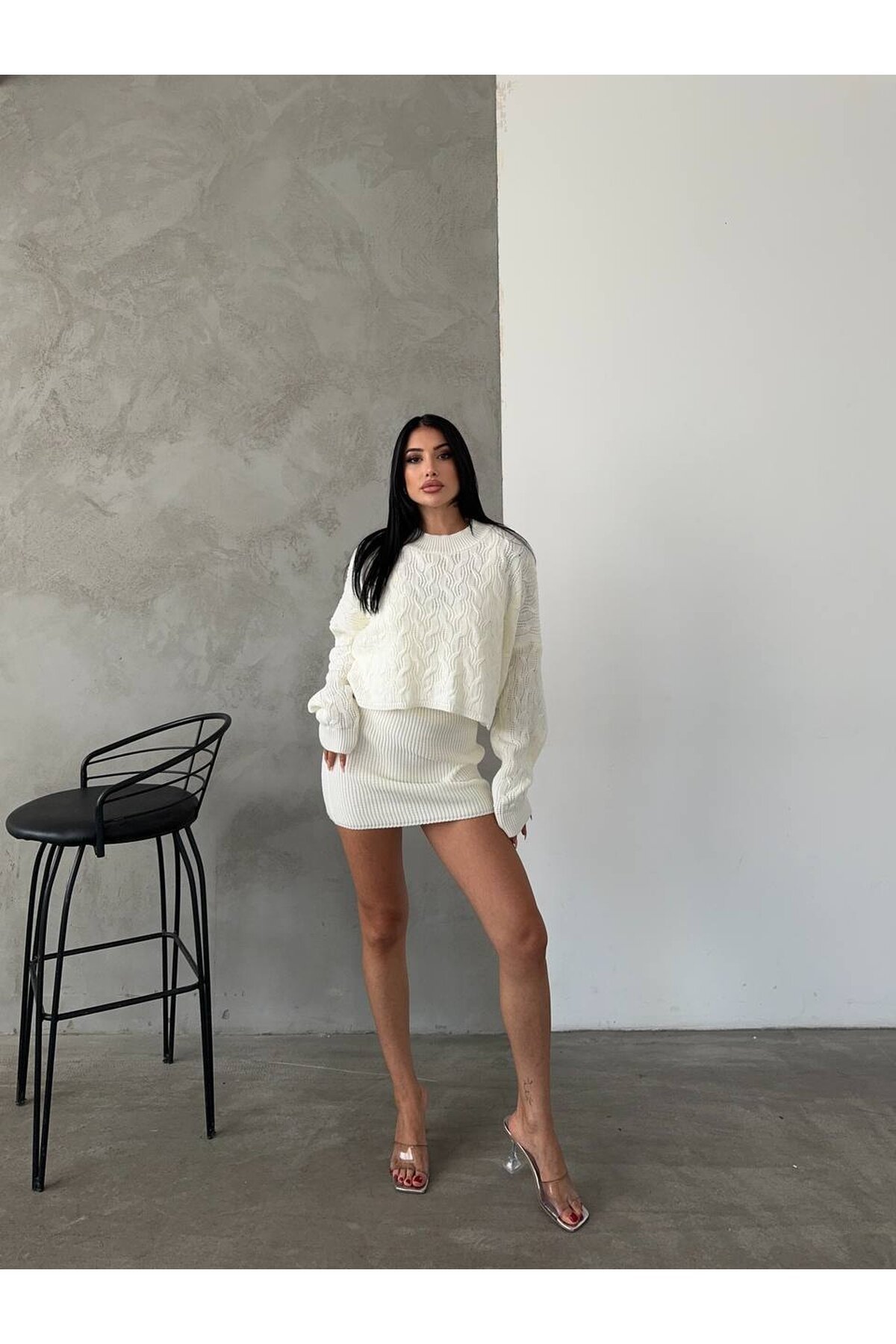 Elbise ve Kazak Triko Takım