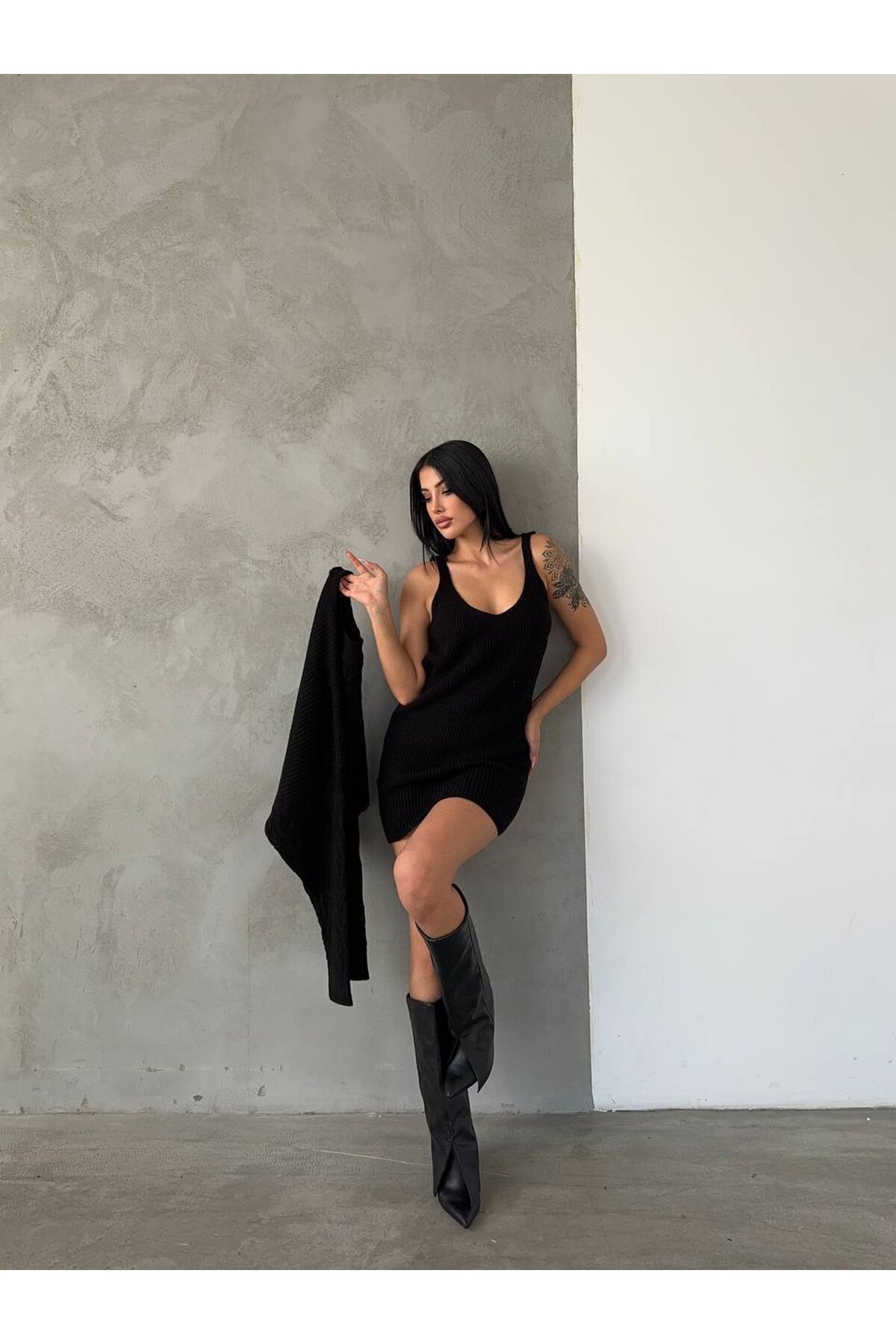 Elbise ve Kazak Triko Takım