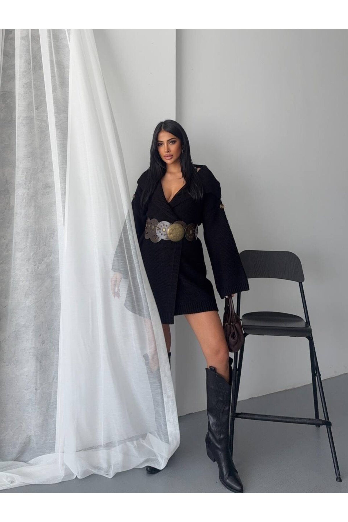 Kol Detay Triko Hırka