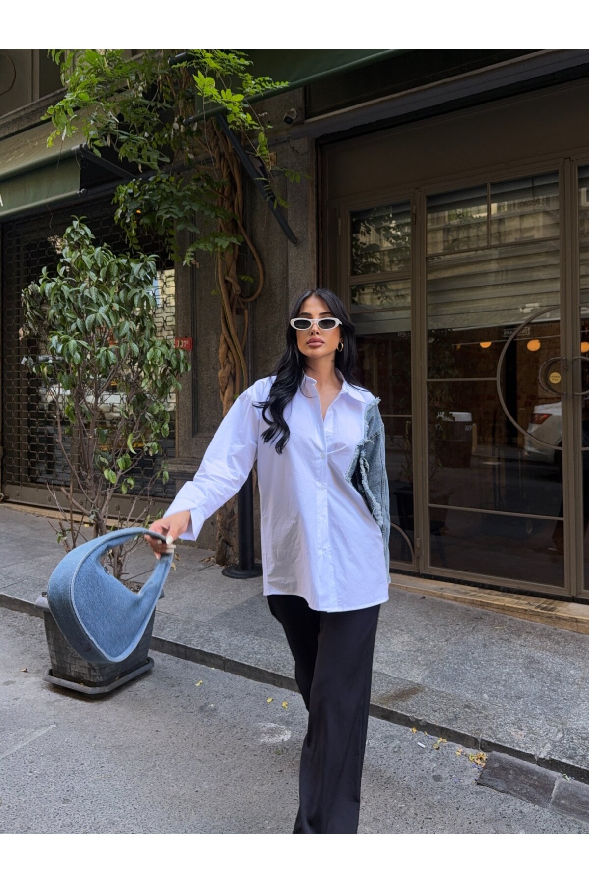 Kolu Kot Detay Tasarım Gömlek