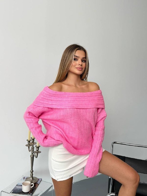 Madonna Yaka Triko Bluz