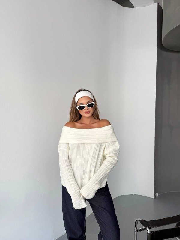 Madonna Yaka Triko Bluz