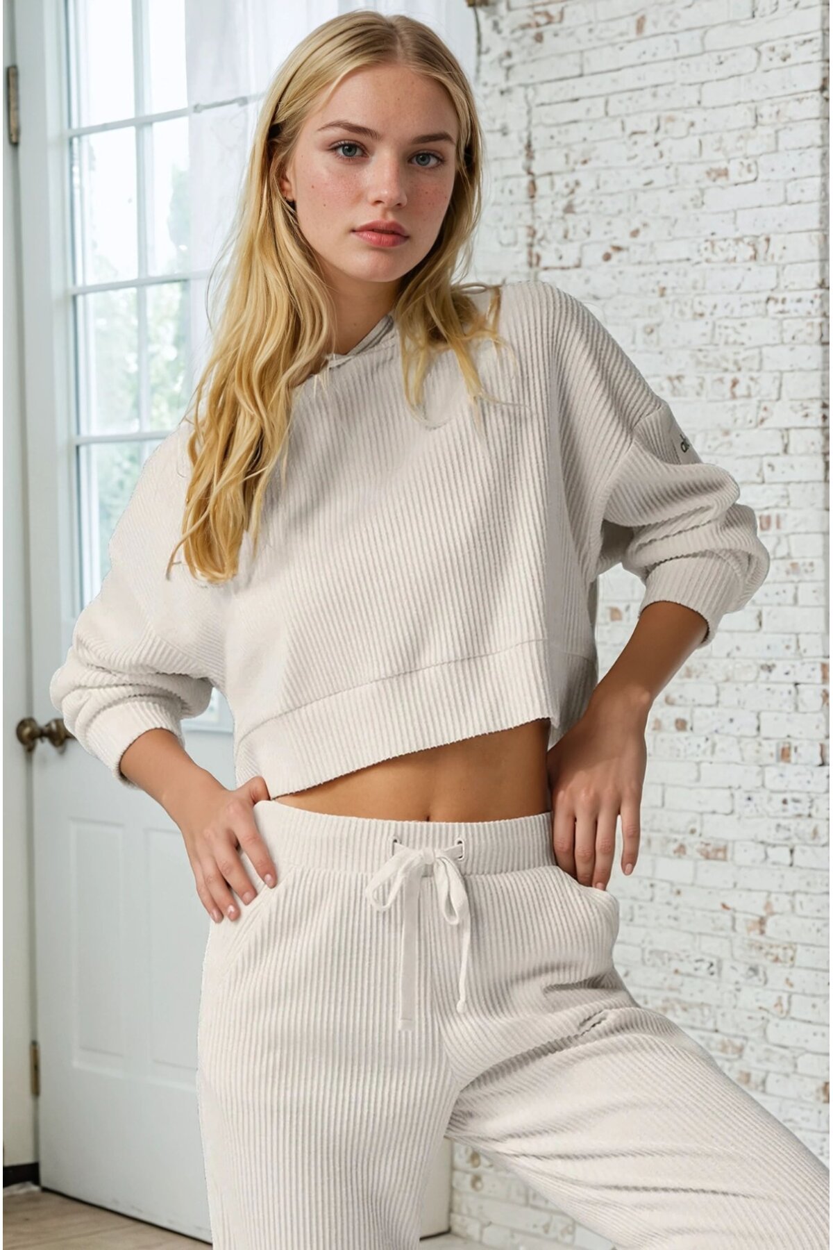 Modal Kumaş Ribana Detay Eşofman Takımı