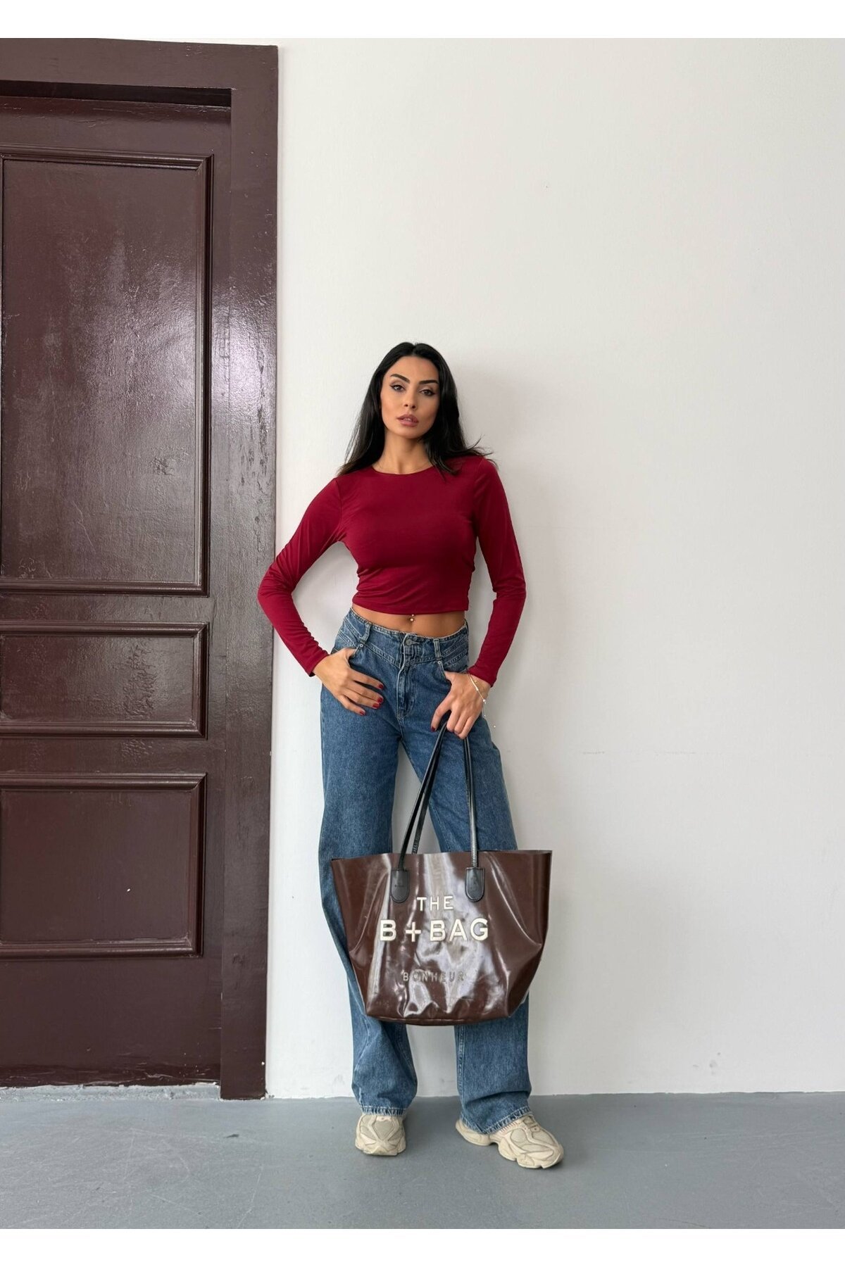 Sandy Kumaş Sırt Detay Bluz