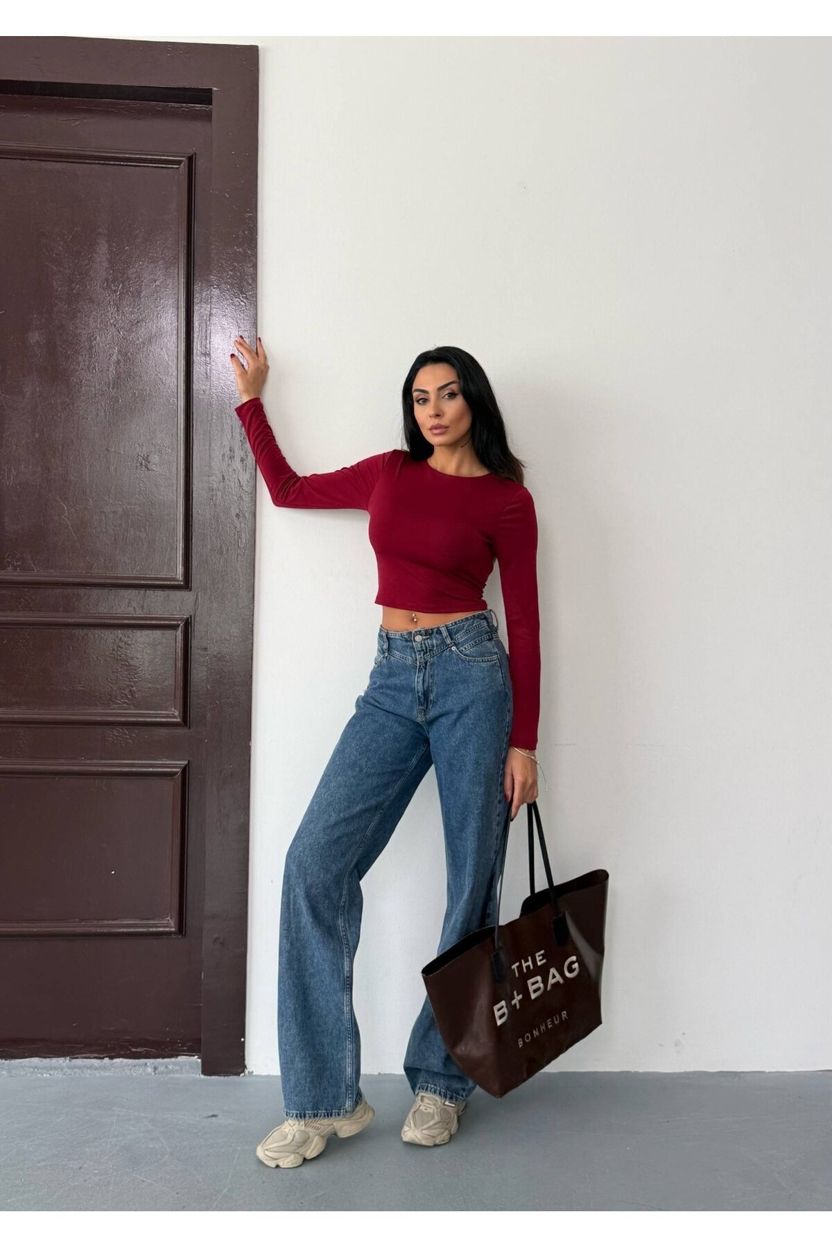 Sandy Kumaş Sırt Detay Bluz