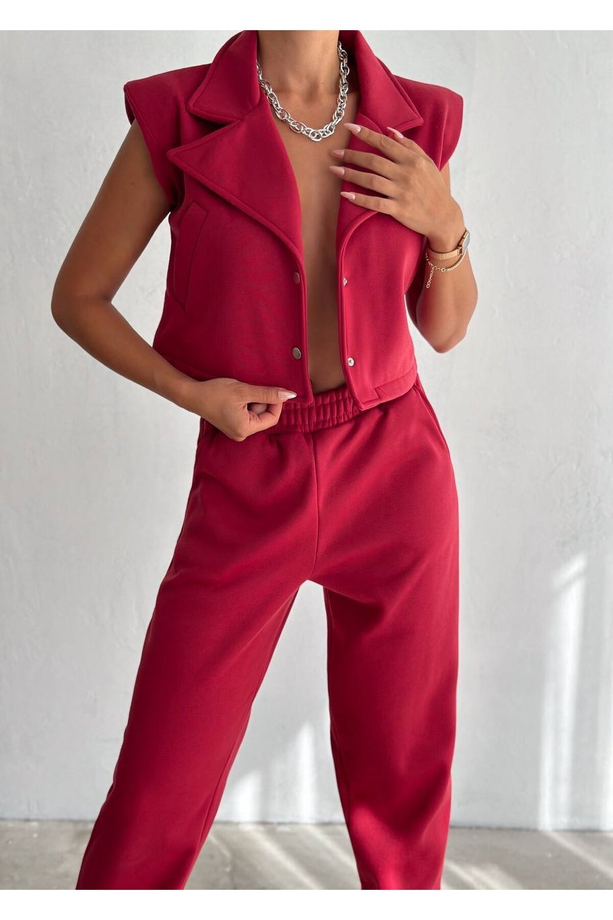 Yelek Eşofman Alt Üst Takım