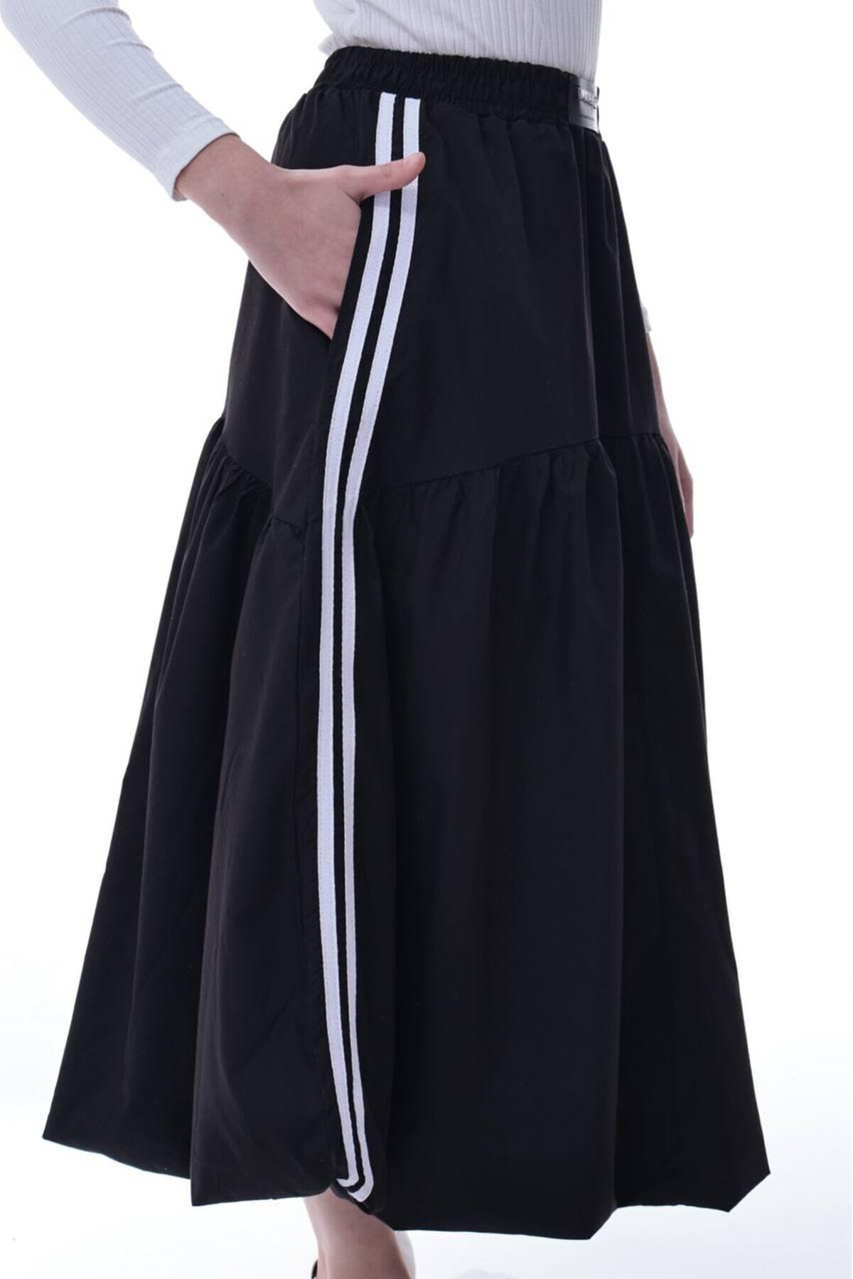 Kız Çocuk Balon Etek Siyah