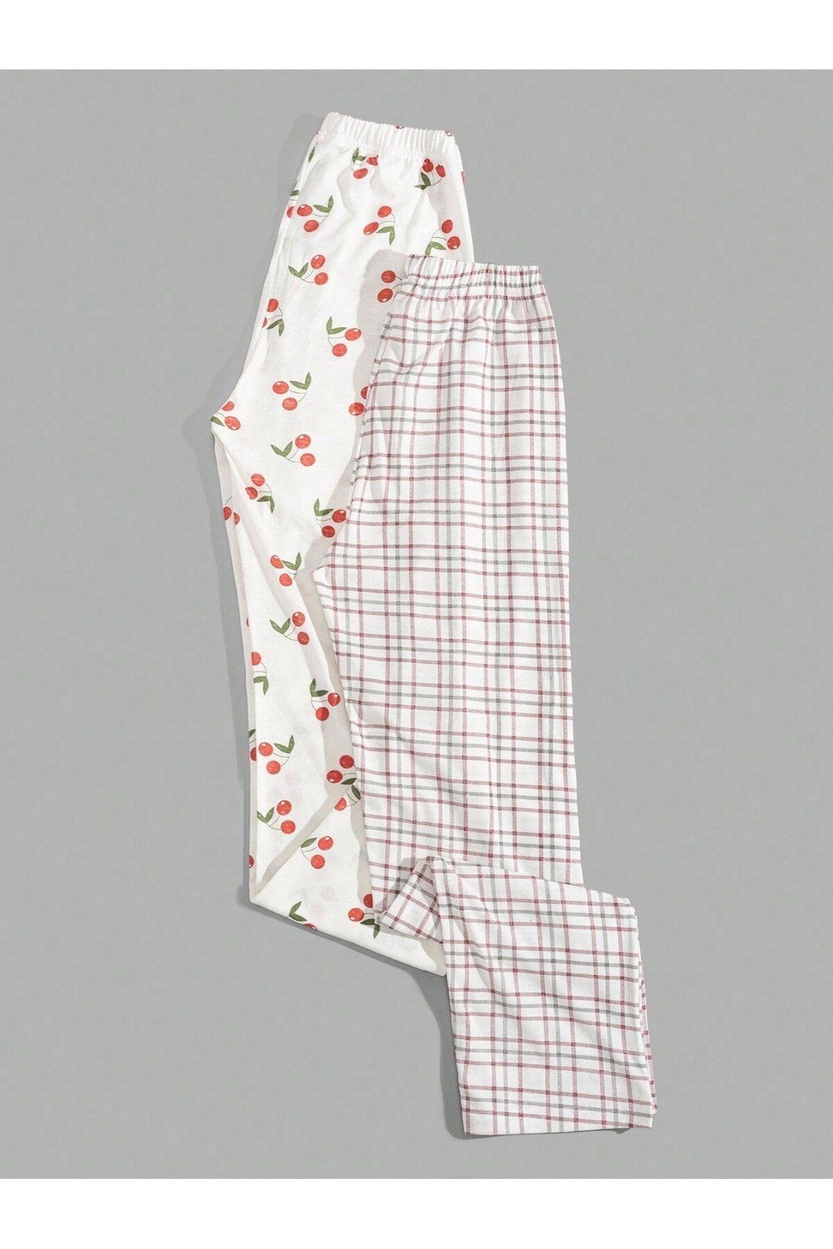 2li Desenli Pijama Altı Set