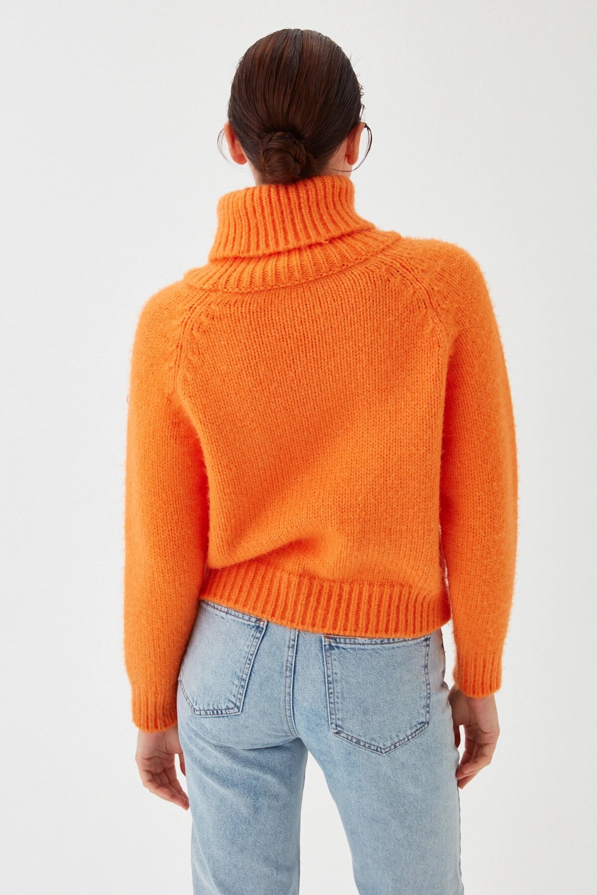 Kadın Balıkçı Yaka Kaşkorse Triko Kazak