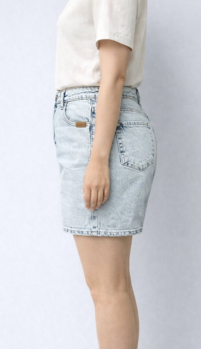 Büyük Beden Açık Mavi Jean Şort