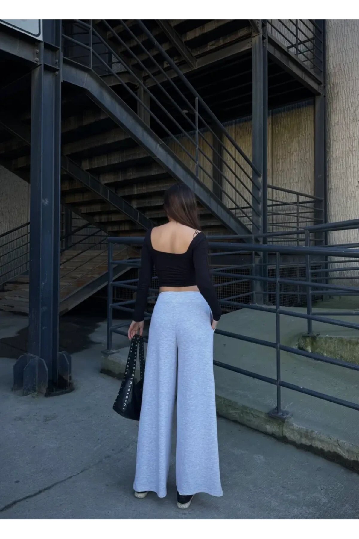 Cepli İspanyol Paça Modal Kumaş Pantolon