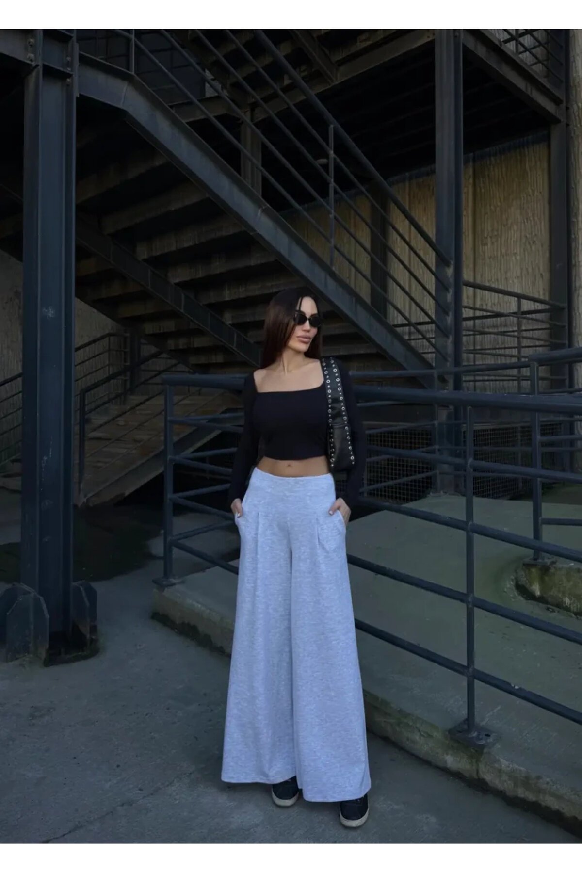 Cepli İspanyol Paça Modal Kumaş Pantolon