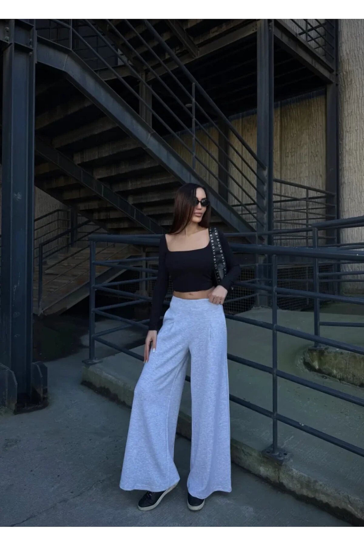 Cepli İspanyol Paça Modal Kumaş Pantolon