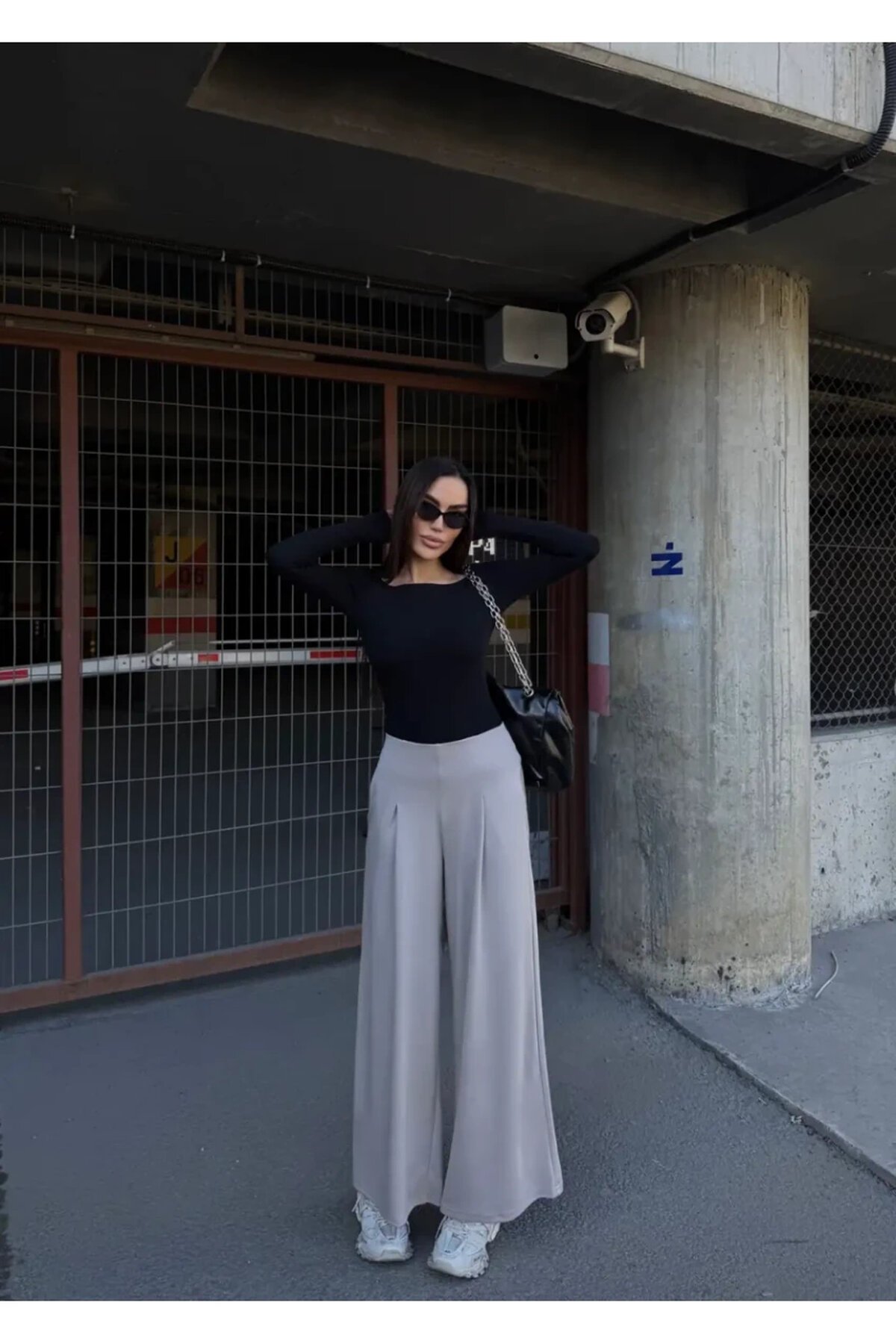 Cepli İspanyol Paça Modal Kumaş Pantolon