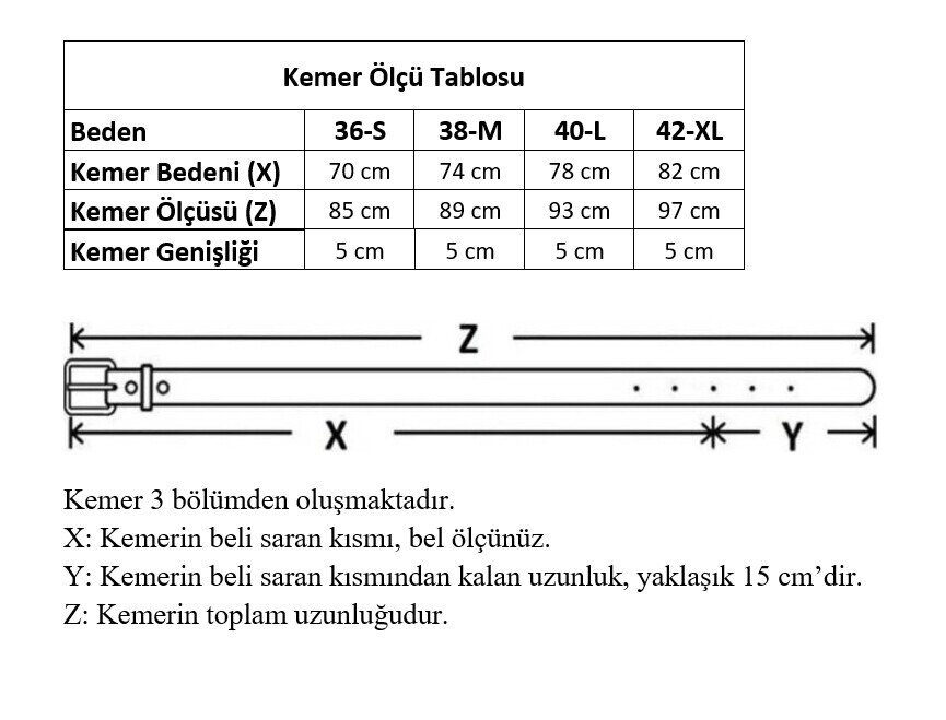 D Tokalı Kadın Kemeri