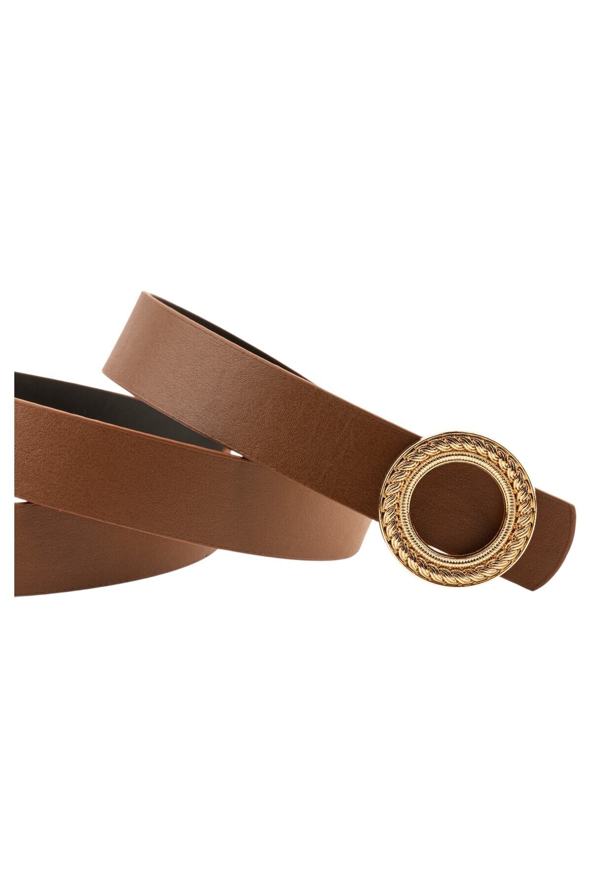 Desenli Halka Tokalı Taba Kadın Kemeri