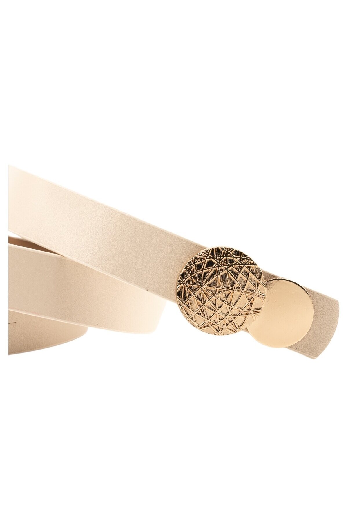 Desenli Yuvarlak Tokalı 4lü Set Kadın Kemeri