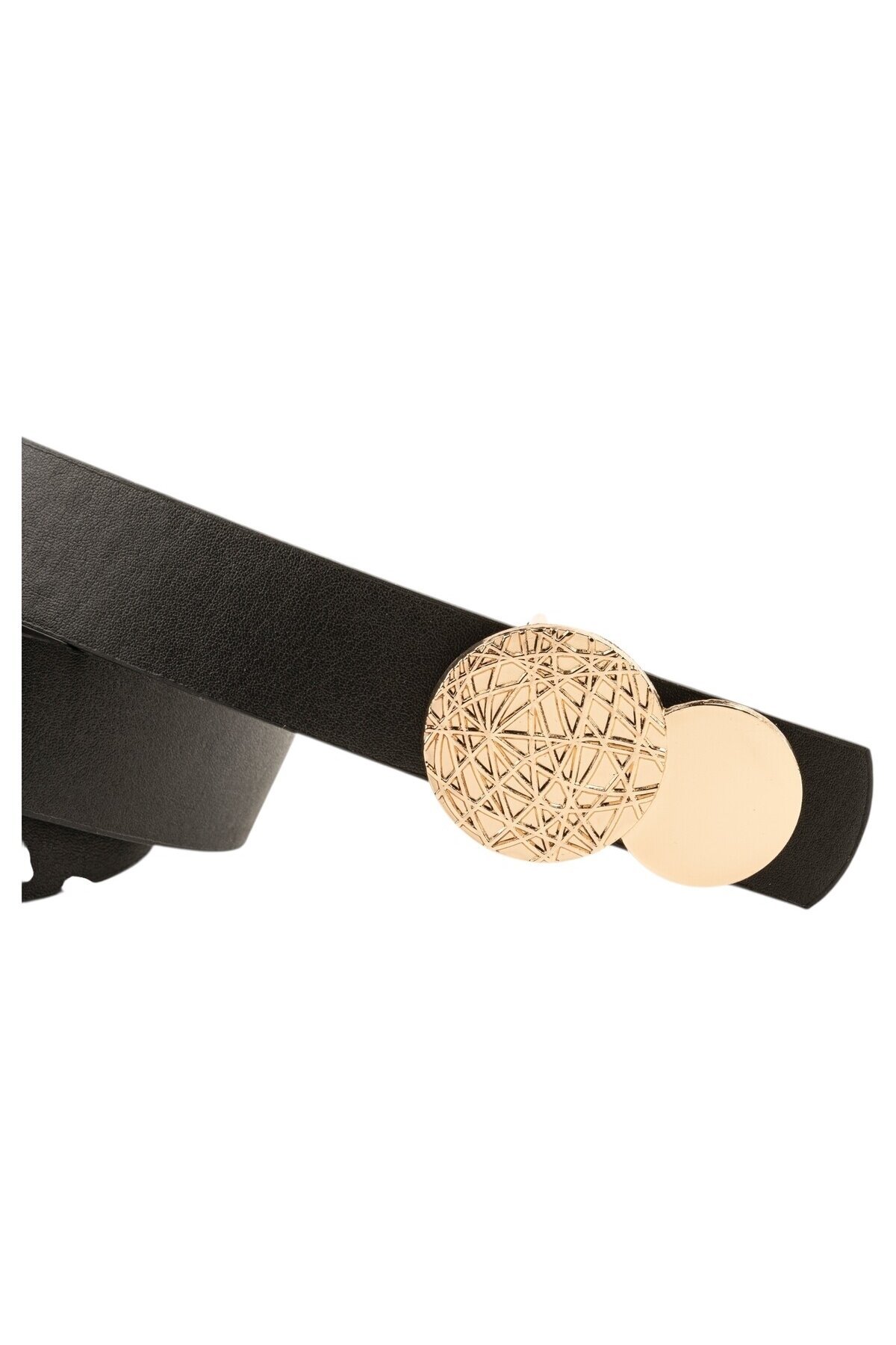 Desenli Yuvarlak Tokalı 4lü Set Kadın Kemeri