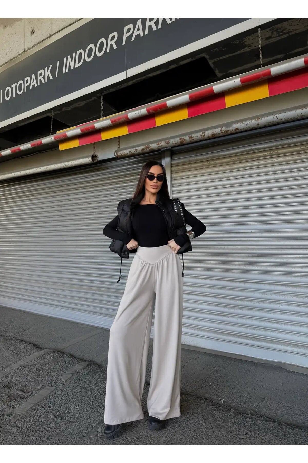 İspanyol Paça Oysho Kumaş Pantolon