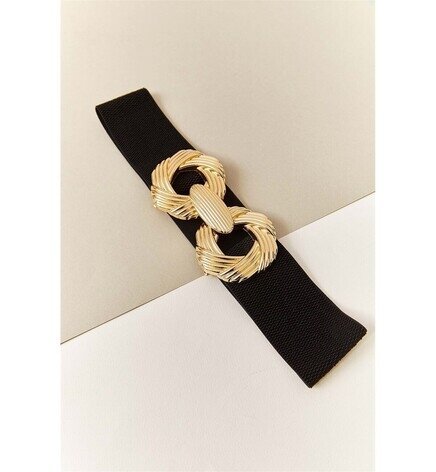 Kadın Burgu Tokalı Lastikli Kemer 20094