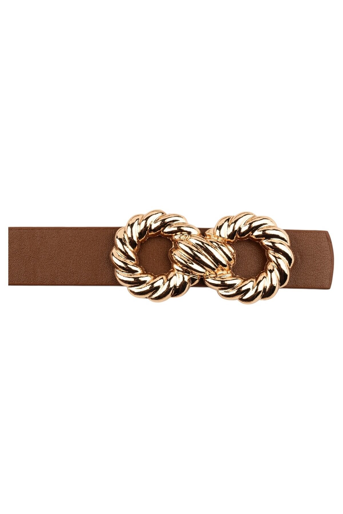 Kadın Çift Halka Tokalı Siyah_Kahverengi_Taba_Bej Kemer