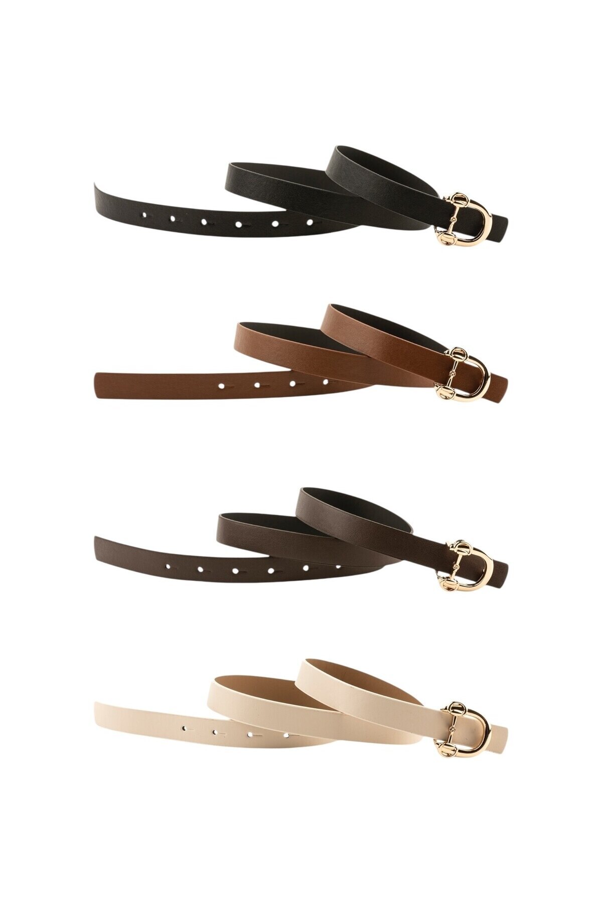 Kadın Modern D Tokalı 4 lü set Kemer