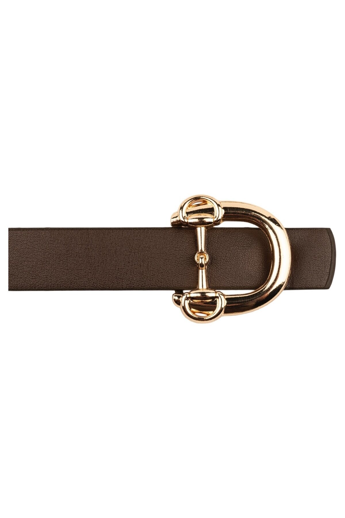 Kadın Modern D Tokalı Kahverengi Kemer