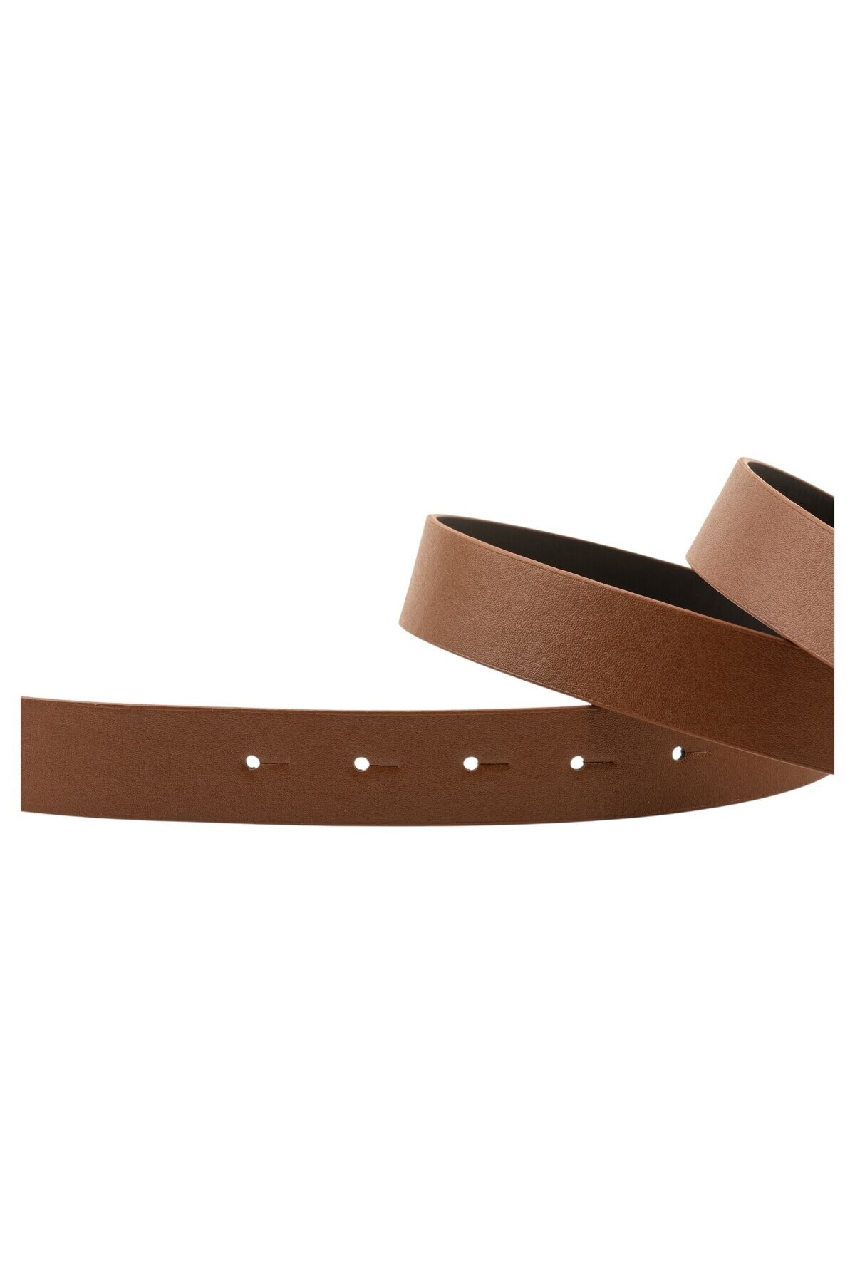 Kalın Oval Tokalı Taba Kadın Kemeri