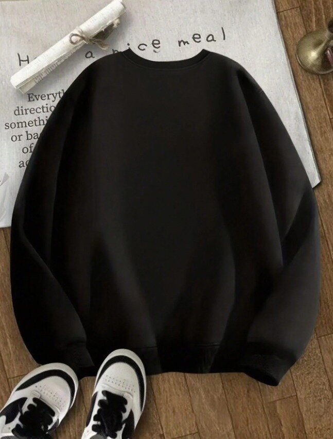 Kiraz Baskılı Oversize 3 İplik Sweat