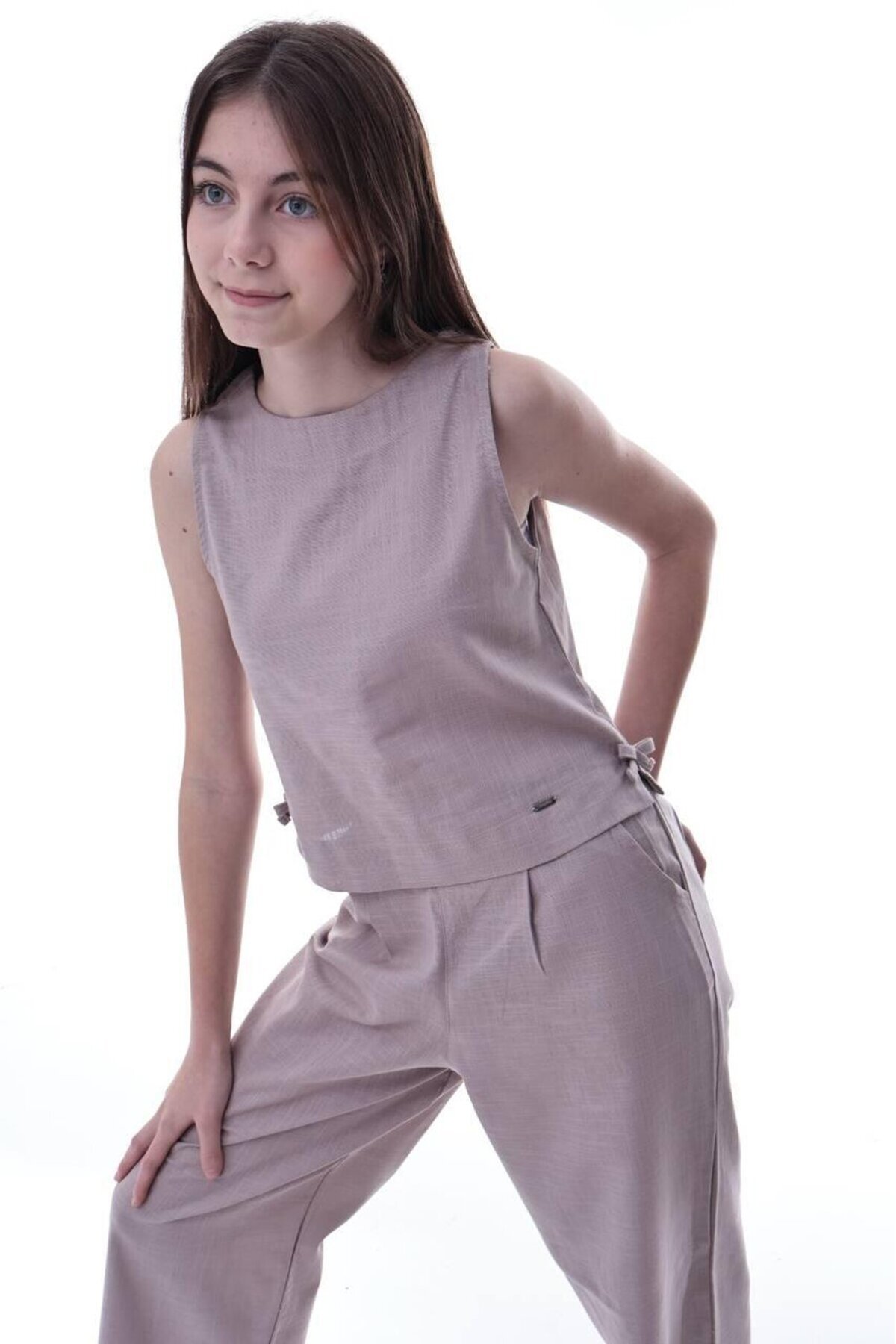 Kız Çocuk İkili Takım Vizon