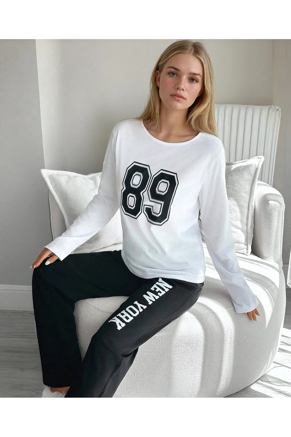 Newyork 89 Baskılı Süprem Pijama Takımı