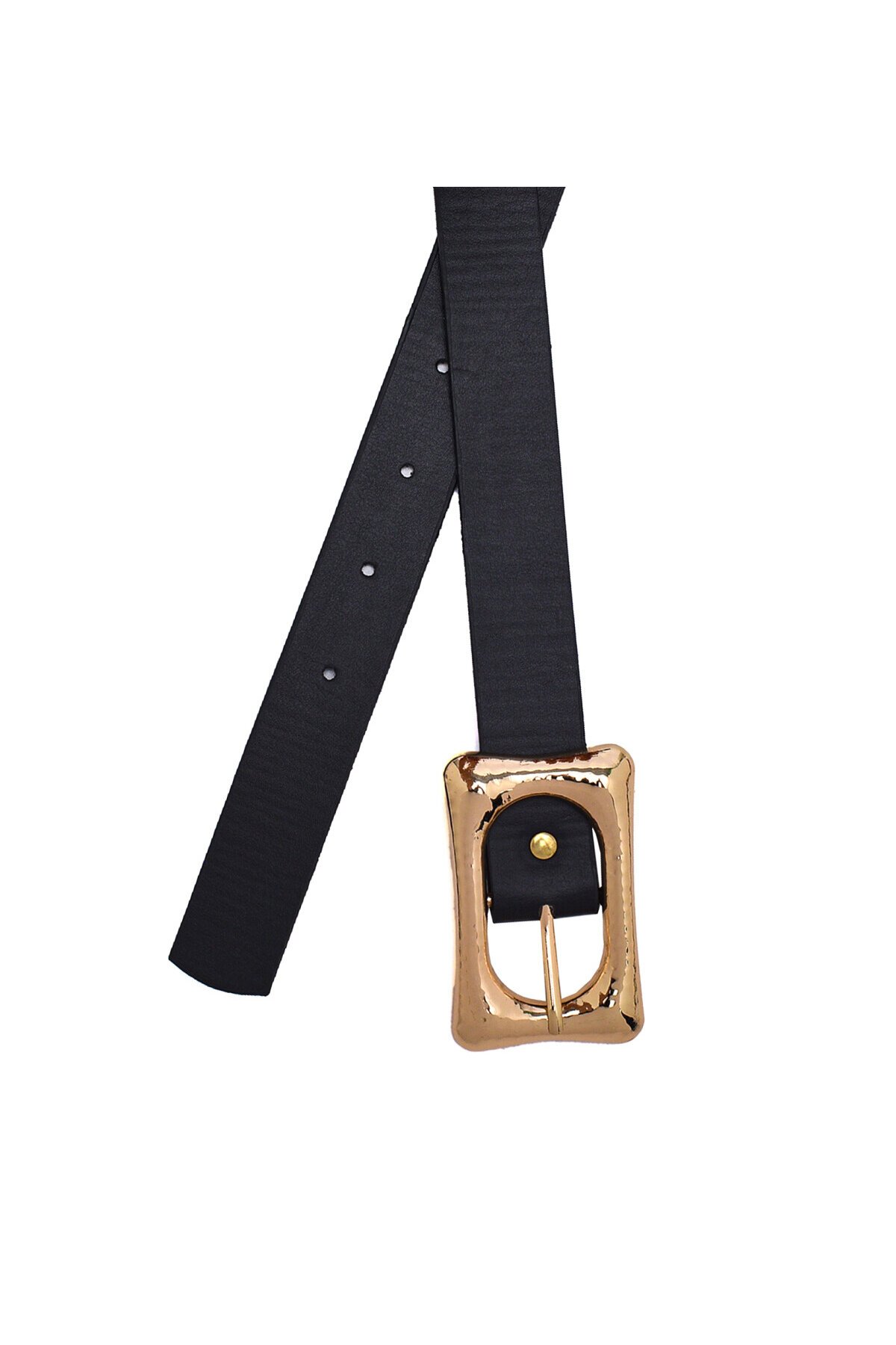 Parlak Dikdörtgen Tokalı Kadın Kemeri 20146