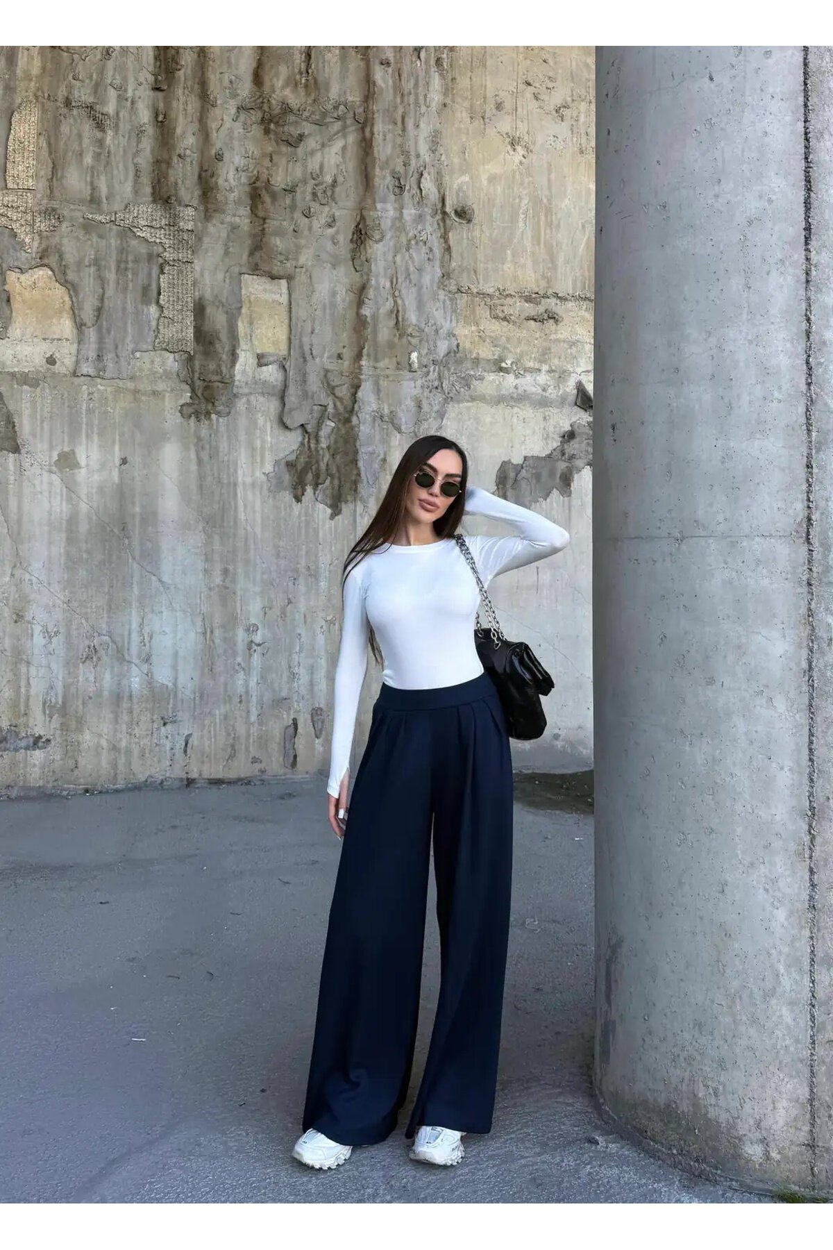 Pile Detaylı İspanyol Paça Oysho Kumaş Pantolon