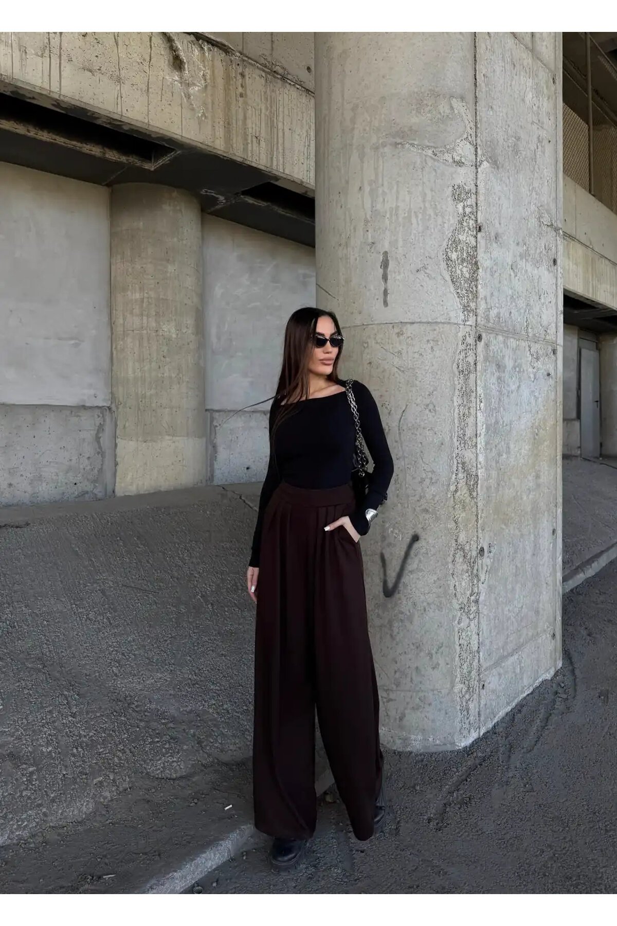 Pile Detaylı İspanyol Paça Oysho Kumaş Pantolon