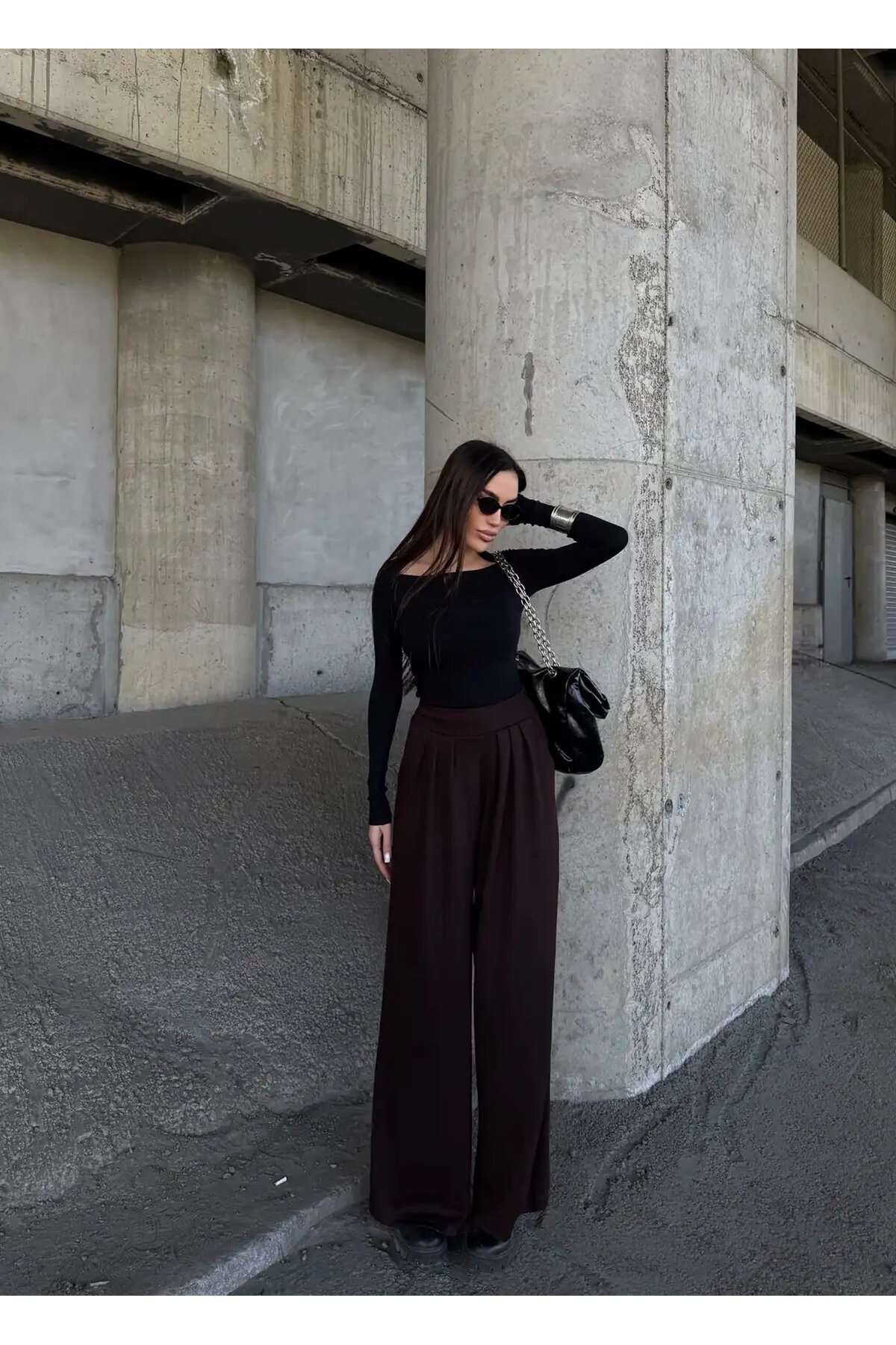 Pile Detaylı İspanyol Paça Oysho Kumaş Pantolon