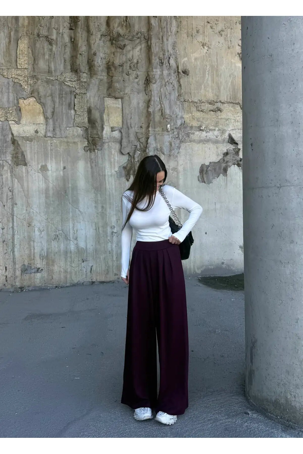 Pile Detaylı İspanyol Paça Oysho Kumaş Pantolon