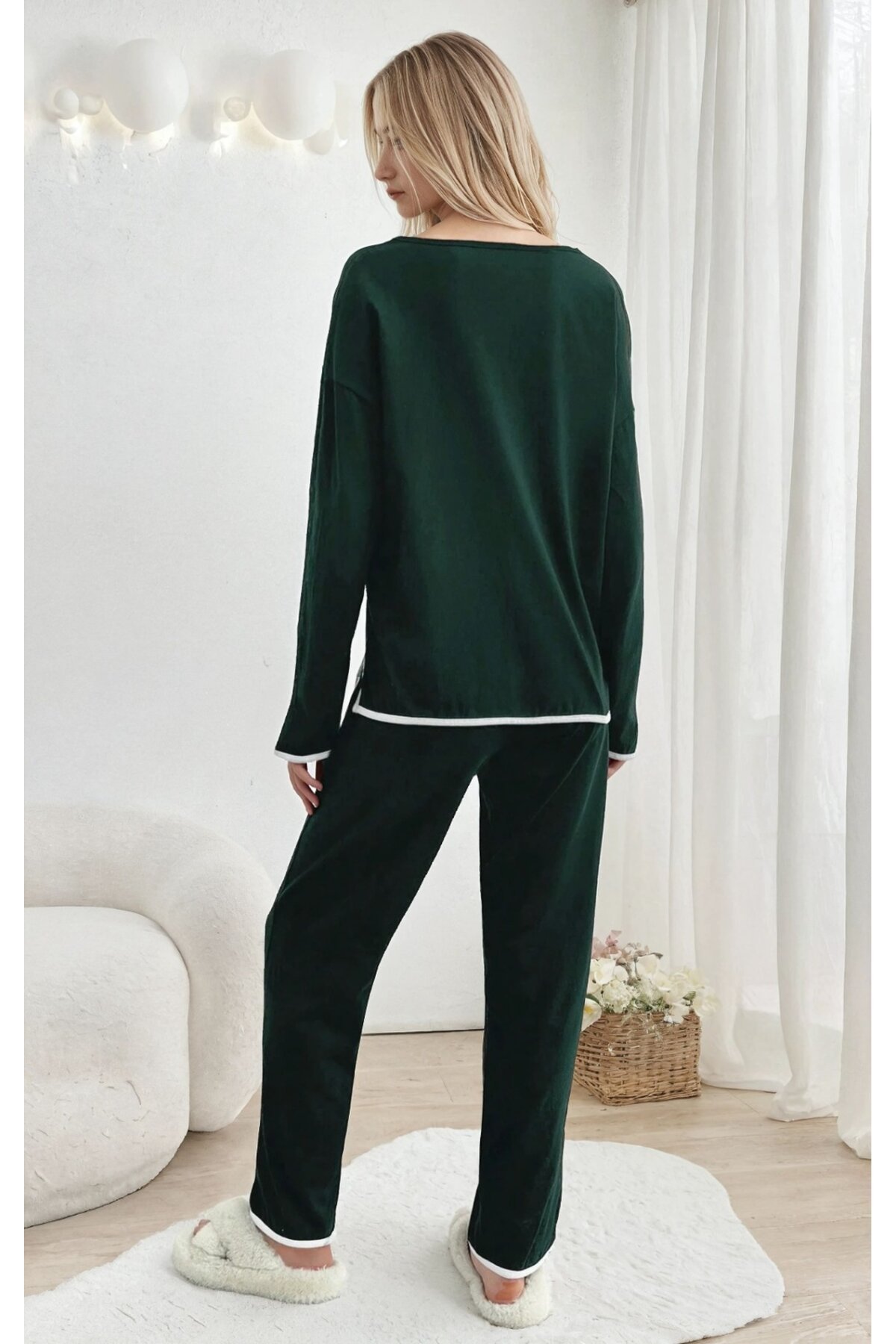 Relax Fit Süprem  Pijama Takım Yeşil