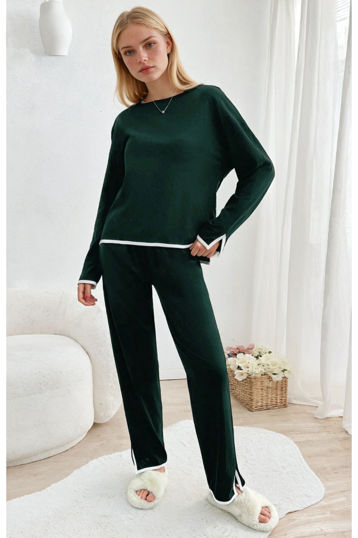 Relax Fit Süprem  Pijama Takım Yeşil