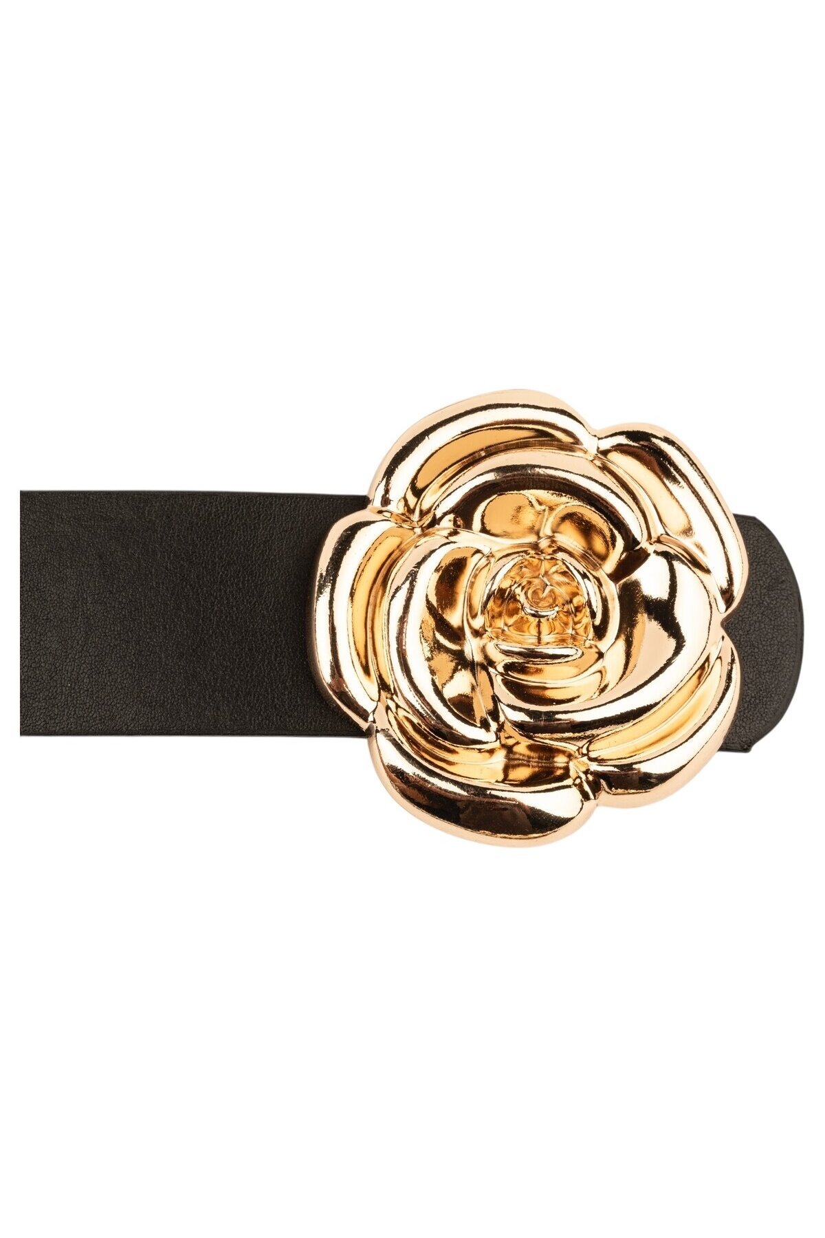 Tek Gül Tokalı İkili Set Siyah_Bordo Kadın Kemeri