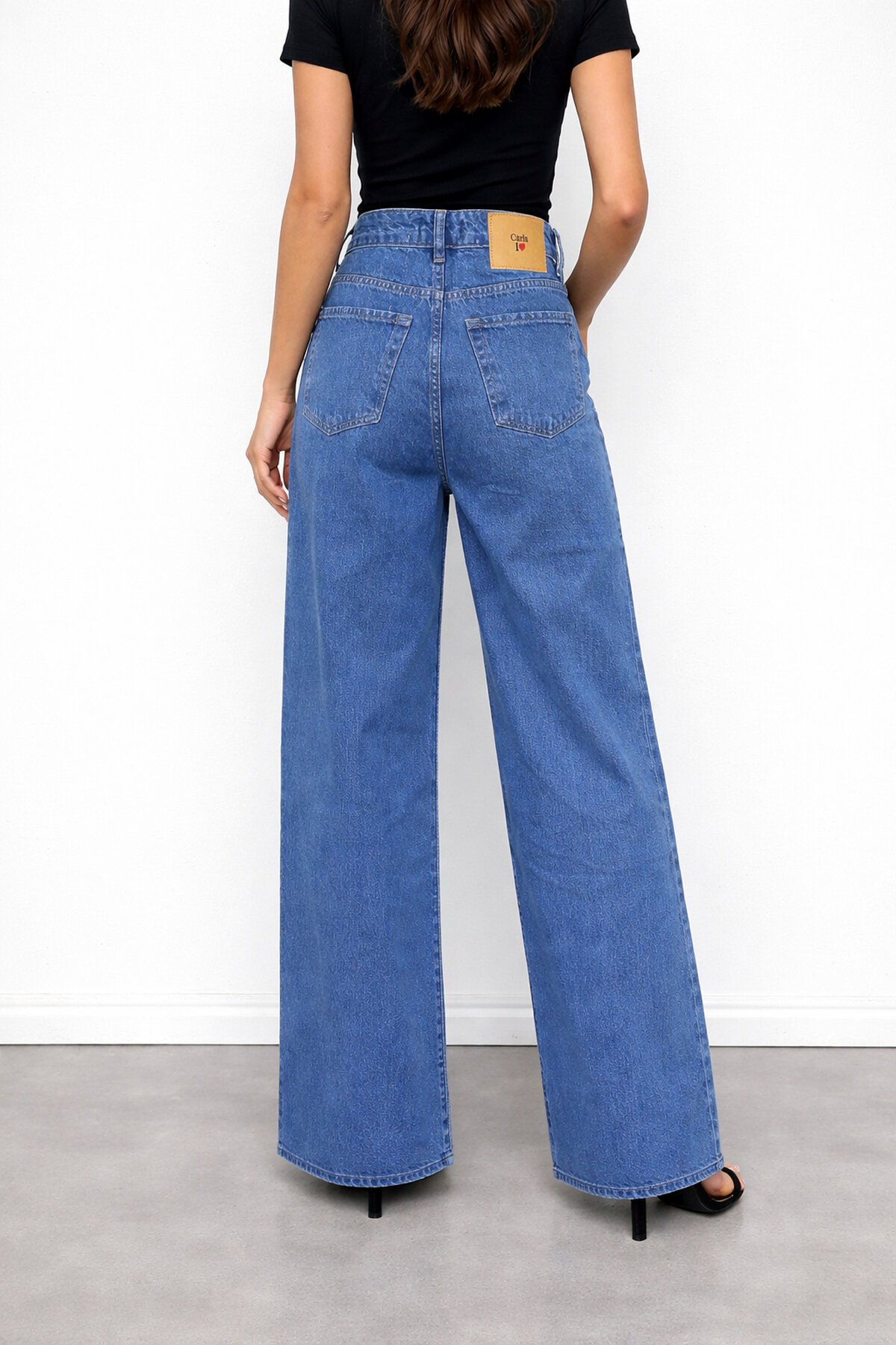 Yüksek Bel Geniş Jean