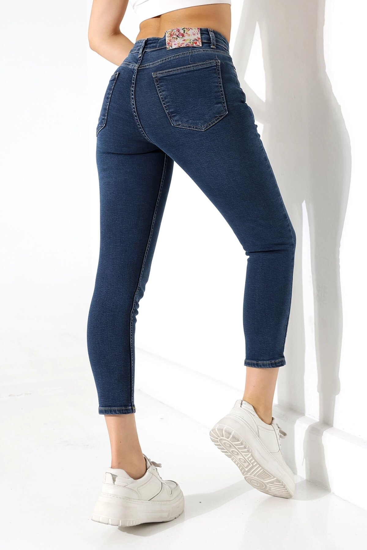 Yüksek Bel Skinny Jean Pantolon