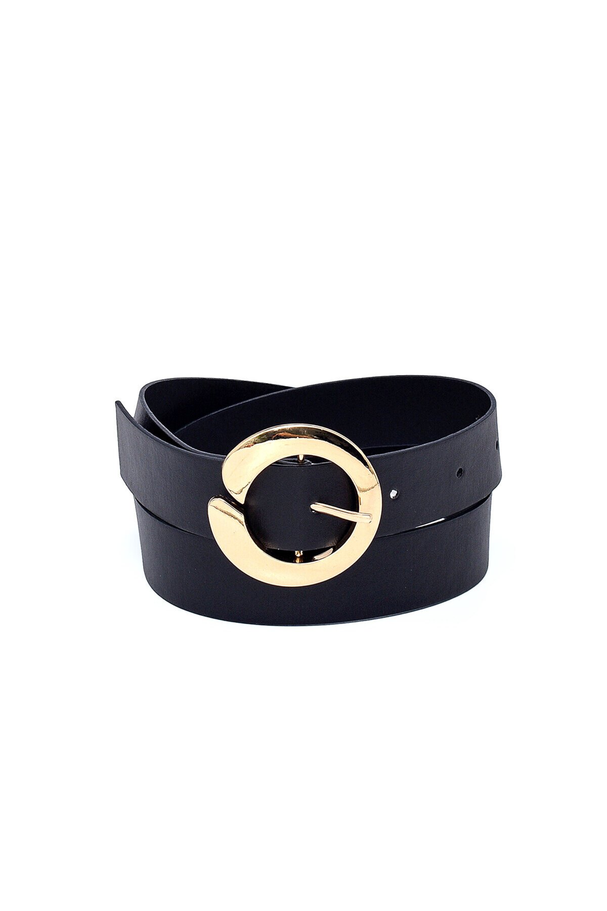 Yuvarlak Tokalı Kadın Kemer