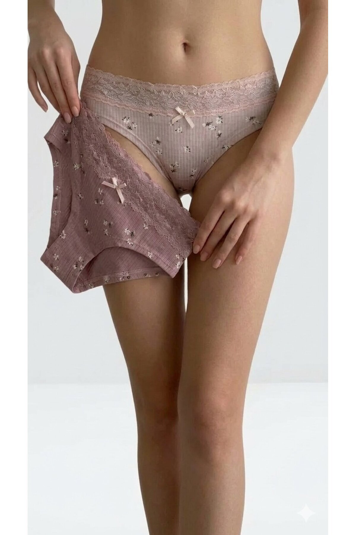 2li Pamuklu Hipster Külot