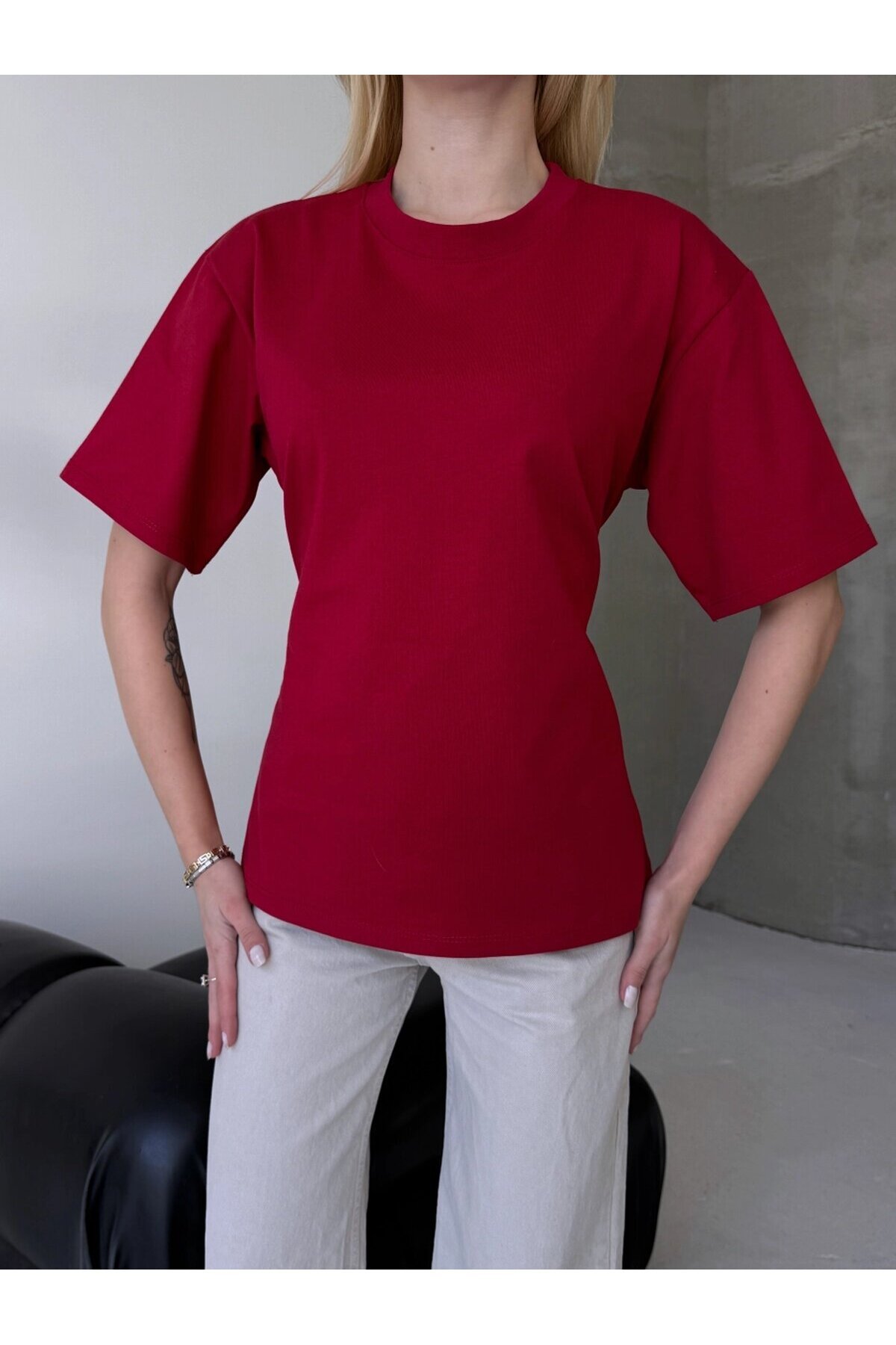 Bağlama Detaylı Kısa Kollu Tişört Siyah