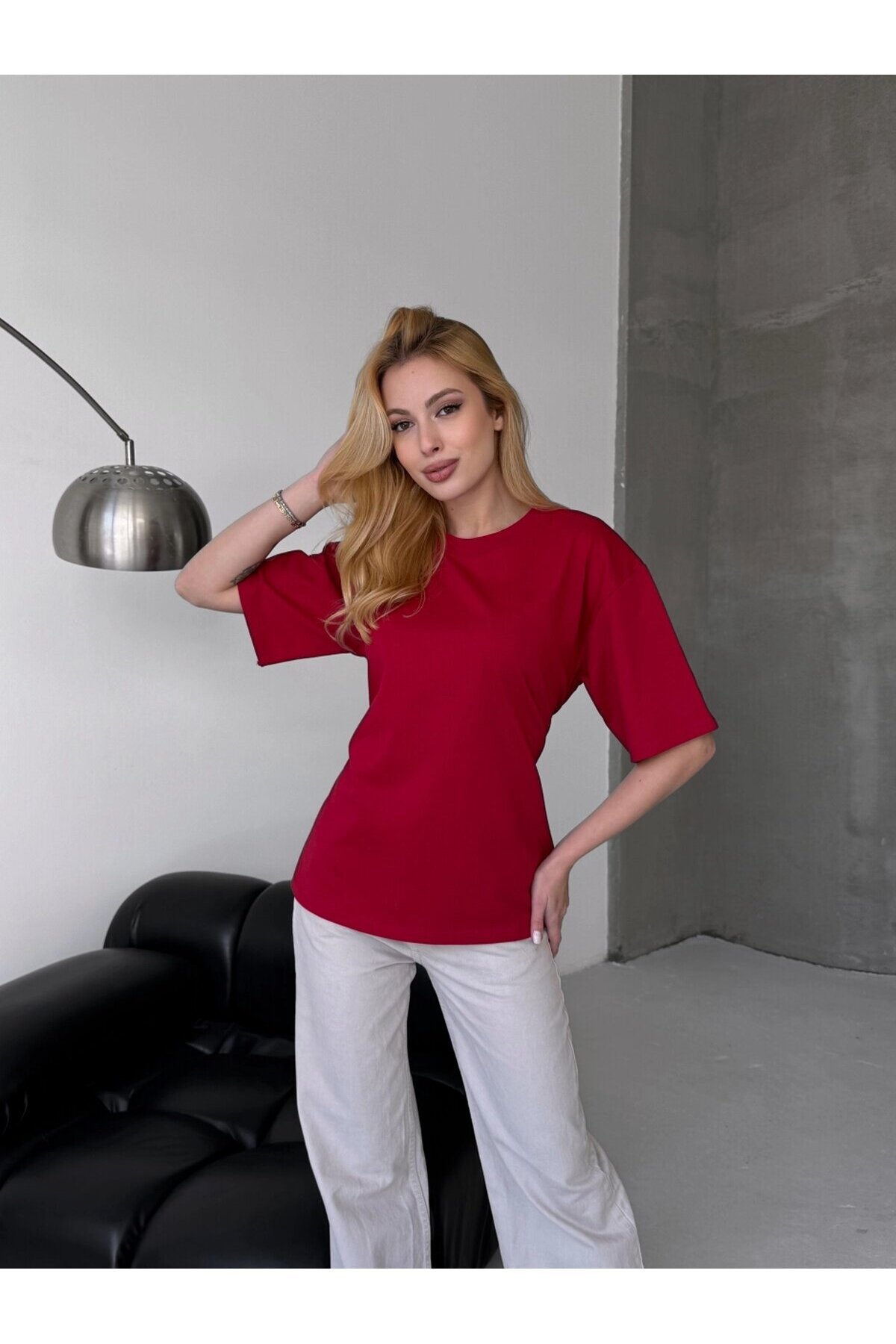 Bağlama Detaylı Kısa Kollu Tişört Siyah