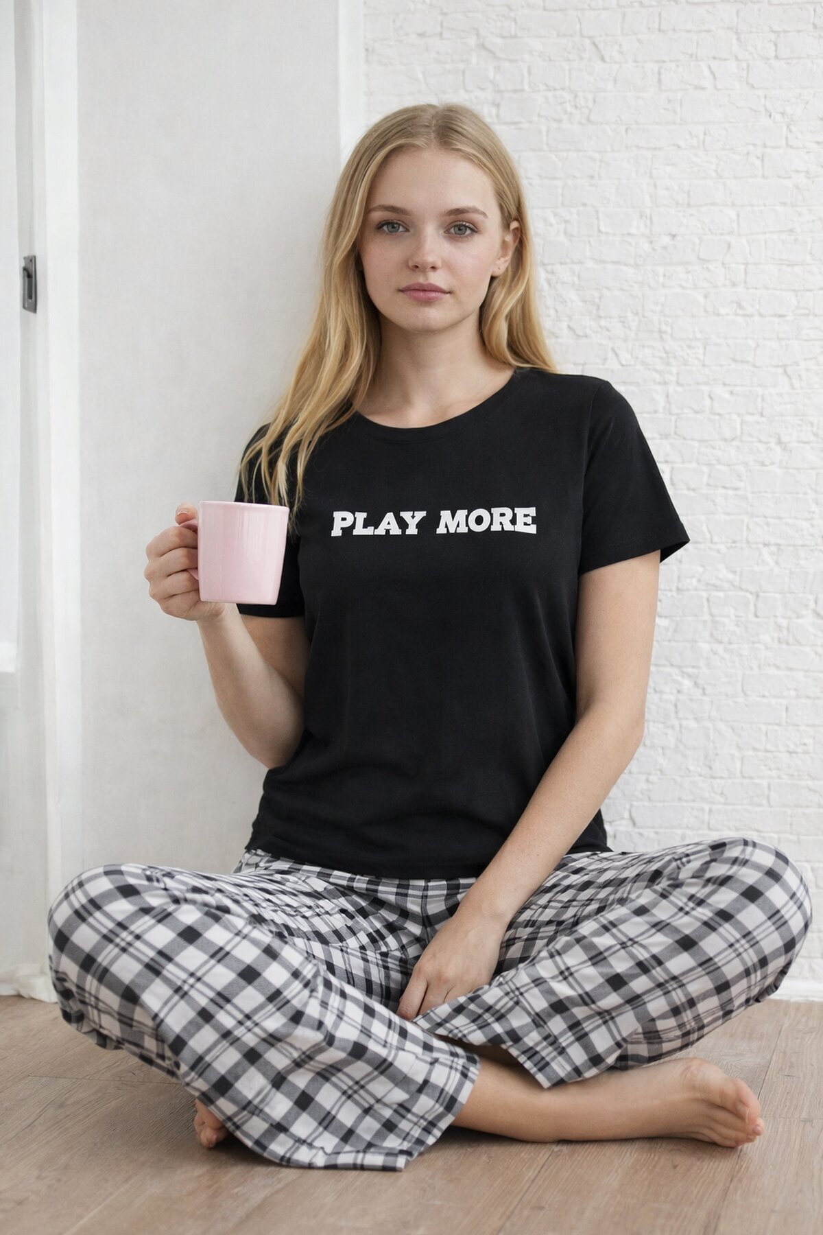 Kısa Kollu Konfor Pijama Takımı