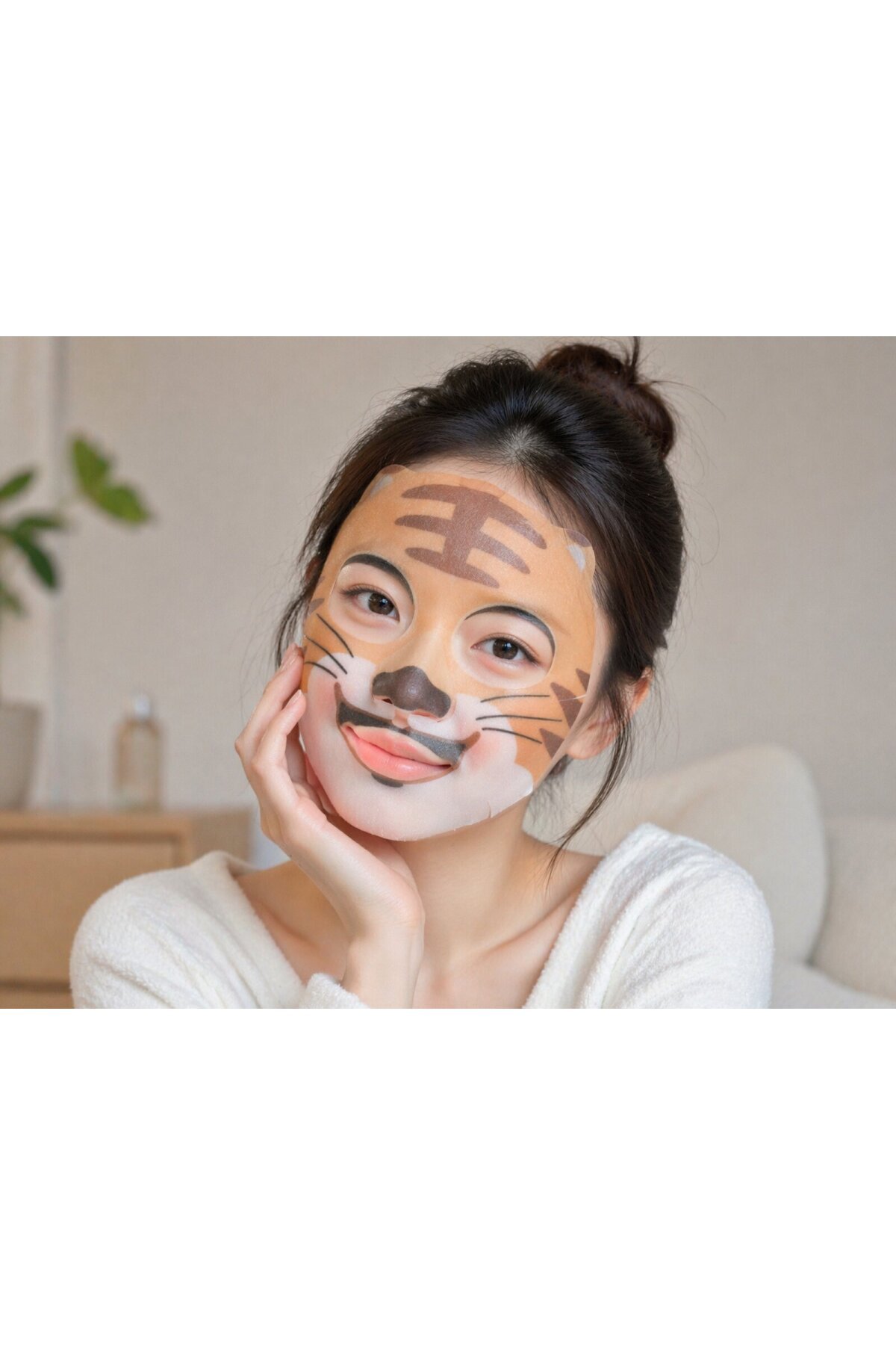 PRETTYSKIN Animal Tiger Aqua Mask & Animal Cat Anti-Wrinkle Mask 6lı Set