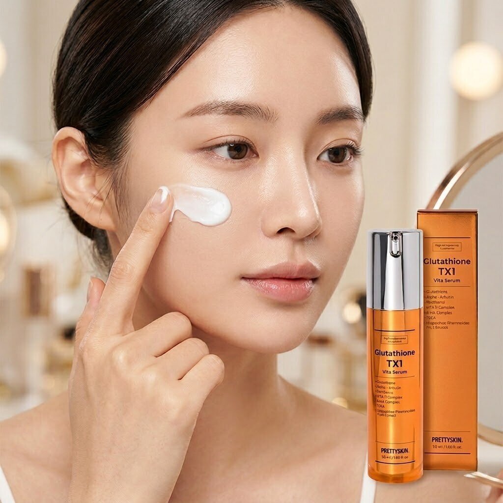 PRETTYSKIN Glutathione TX1 Vita Serum 50 ml | Aydınlatıcı ve Leke Karşıtı Cilt Serumu